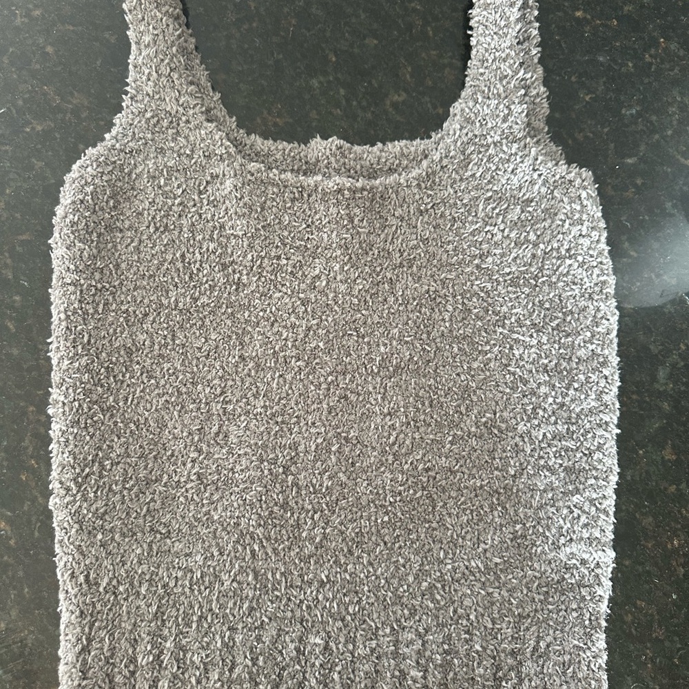 SKIMS Textured Knitwear in Soft Gray